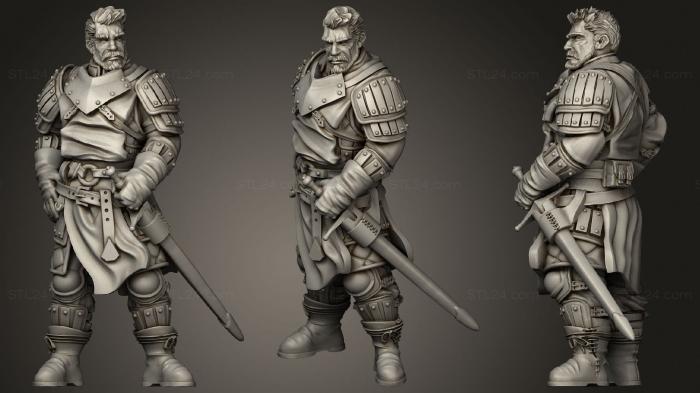 Military figurines (Mercenary Company Izzo, STKW_1486) 3D models for cnc