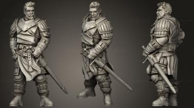 Military figurines Mercenary Company Izzo 3d model