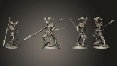 Military figurines White wirewolf Dendroid 05 3d model