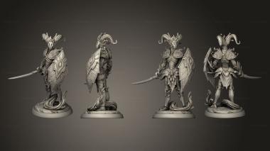 Military figurines White wirewolf Dendroid 06 3d model