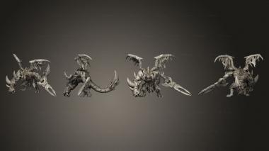 Military figurines White wirewolf Destroyer freescale 3d model