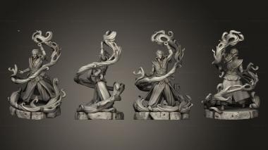 Military figurines White wirewolf Fire master 3d model
