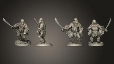 Military figurines White wirewolf Flying Monkey 02 3d model