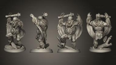 Military figurines White wirewolf Flying Monkey 03 3d model