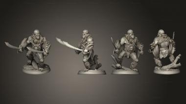 Military figurines White wirewolf Flying Monkey 04 3d model