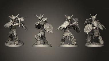 Military figurines White wirewolf Frost skeleton 1 3d model