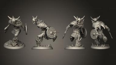 Military figurines White wirewolf Frost skeleton 2 3d model