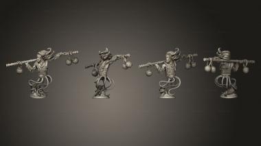 Military figurines White wirewolf Garoto Warlord 01 3d model