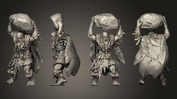 Military figurines (White wirewolf Giant  01, STKW_14901) 3D models for cnc