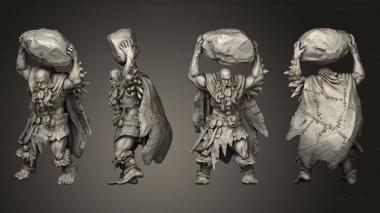 Military figurines White wirewolf Giant  01 3d model