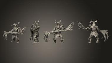 Military figurines White wirewolf Giant  03 3d model