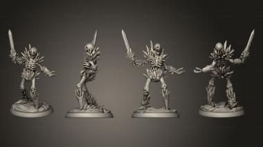 Military figurines White wirewolf ice skeleton 1 3d model