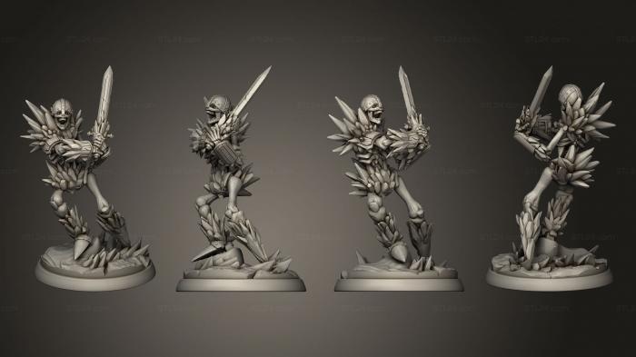 Military figurines (White wirewolf ice skeleton 2, STKW_14908) 3D models for cnc