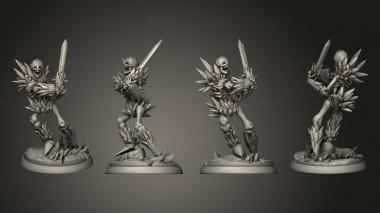Military figurines White wirewolf ice skeleton 2 3d model