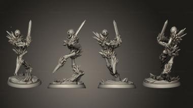 Military figurines White wirewolf ice skeleton 4 3d model