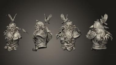 Military figurines White wirewolf Leshy  04 3d model