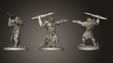 Military figurines White wirewolf Mountain giant 03 3d model
