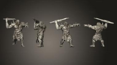 Military figurines White wirewolf Mountain giant 04 3d model