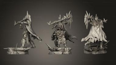 Military figurines White wirewolf Skeleton King 01 3d model