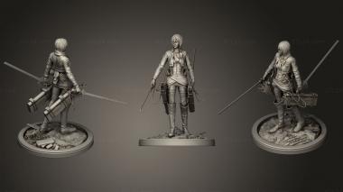 Military figurines Mikasa AOT 3d model