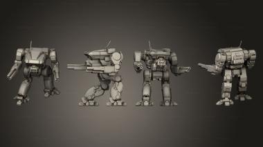 Military figurines WHK Prime 4 3d model