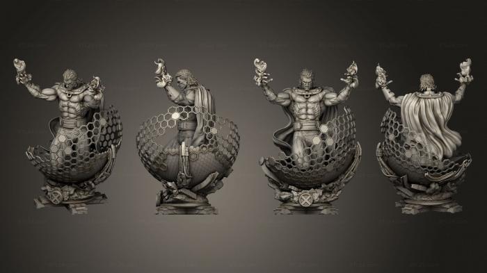 Military figurines (Wicked Magneto Statue and Bust, STKW_14942) 3D models for cnc