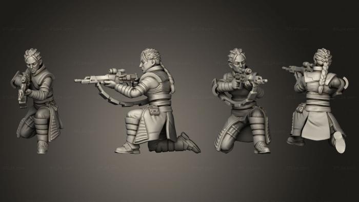 Military figurines (widowmaker nohelmet attack, STKW_14944) 3D models for cnc