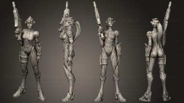 Military figurines widowmaker 01 3d model