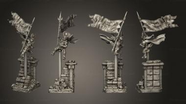 Military figurines Wind Knights 3d model
