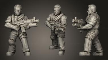Military figurines Mini Arny 3d model
