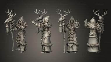 Military figurines Winter Shaman 3d model
