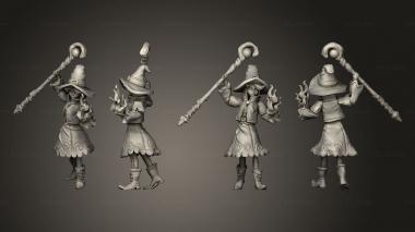 Military figurines Witch Apprentice Magic 3d model