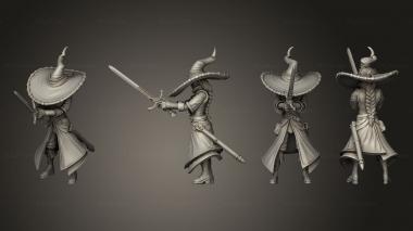 Military figurines Witchblade 07 3d model