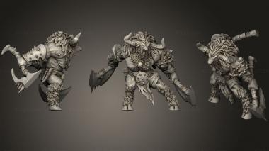 Military figurines Minotaur 2 3d model