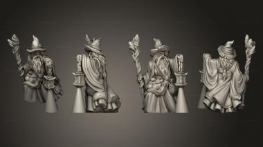 Military figurines Wizard 02 3d model