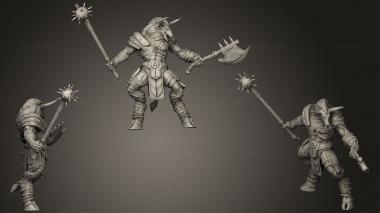 Military figurines minotaur Pose 2 3d model