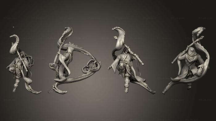 Military figurines (Wizard s Guild Low Level Water Mage, STKW_15018) 3D models for cnc