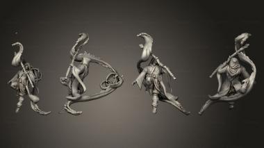 Military figurines Wizard s Guild Low Level Water Mage 3d model