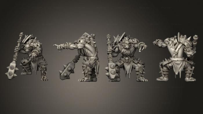 Military figurines (Wizard s Tower Bugbears 2, STKW_15020) 3D models for cnc