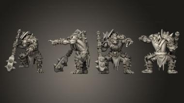 Military figurines Wizard s Tower Bugbears 2 3d model