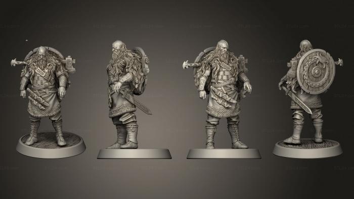 Military figurines (Wizened Warrior, STKW_15023) 3D models for cnc