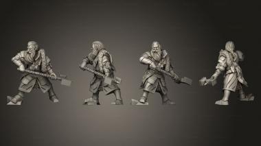 Military figurines Wolf Knigth 01 3d model