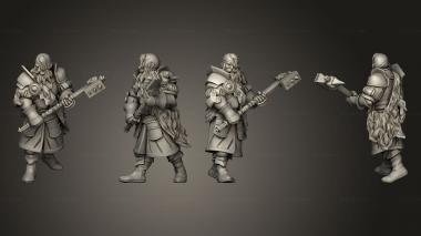 Military figurines Wolf Knigth 03 3d model