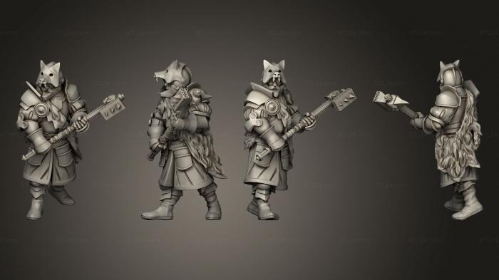 Military figurines (Wolf Knigth 04, STKW_15037) 3D models for cnc