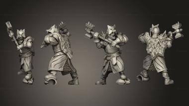 Military figurines Wolf Knigth 05 3d model