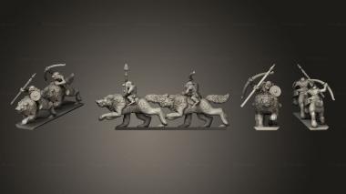 Military figurines Wolf Riders Strip 1 3d model