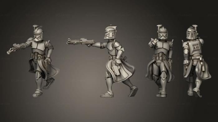 Military figurines (Wolfpack Commander, STKW_15060) 3D models for cnc