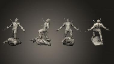 Military figurines wolverine inmortal 3d model