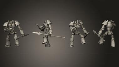 Military figurines Wood Construct Spear Large 3d model