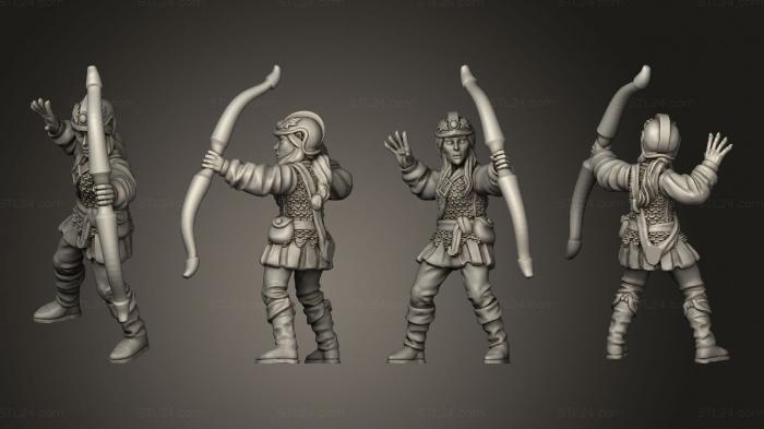 Military figurines (Wood Elf  01, STKW_15069) 3D models for cnc